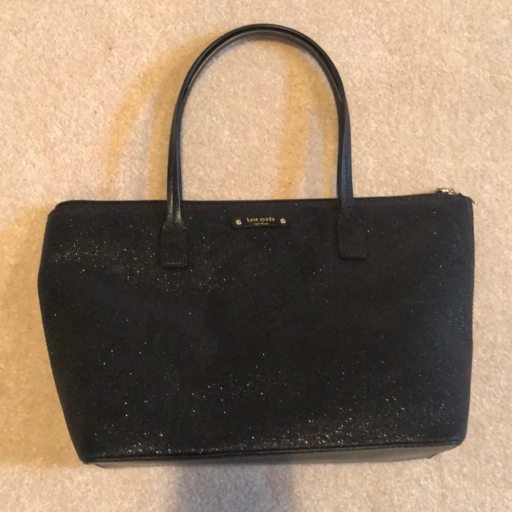 Kate Spade Black Glitter Handbag